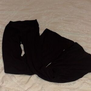 Aerie Black High-Waisted Flare Leggings